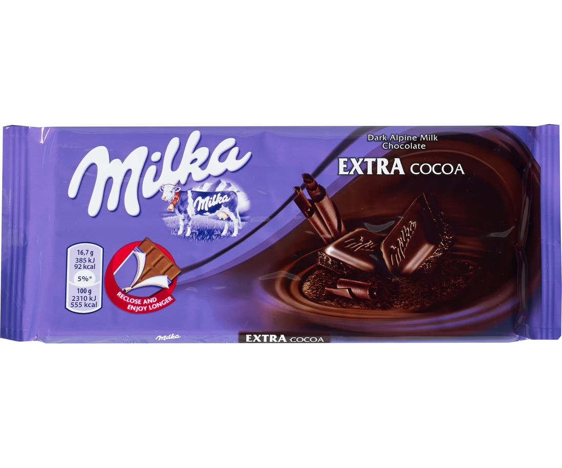 Ciocolata extra cocoa Milka
