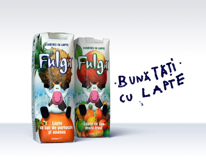 Lapte cu suc multi-fruct Fulga
