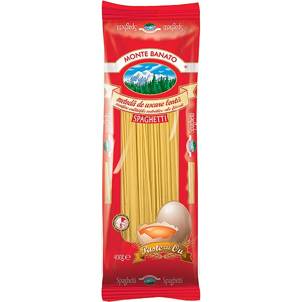 Spaghete cu ou Monte Banato