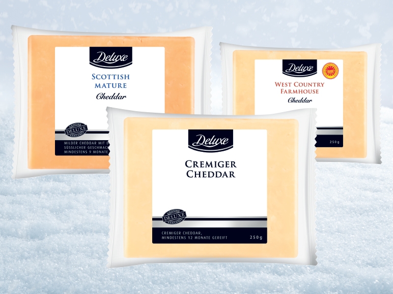 Branza cheddar Deluxe Lidl