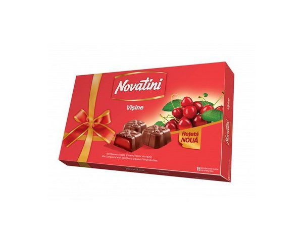 Bomboane de ciocolata cu visine Novatini