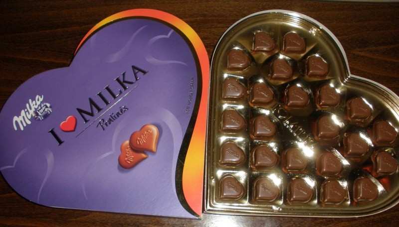 Bomboane de ciocolata I love Milka