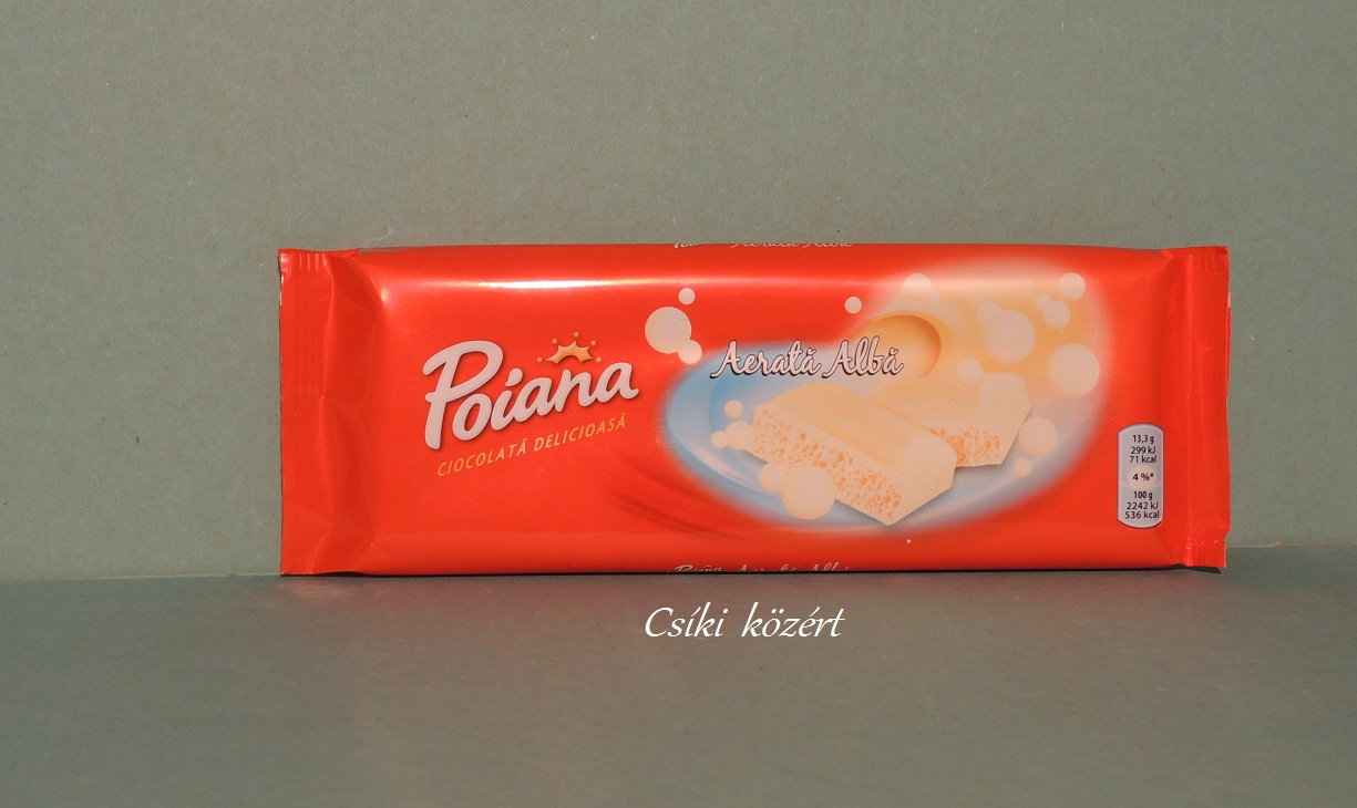 Ciocolata aerata alba Poiana
