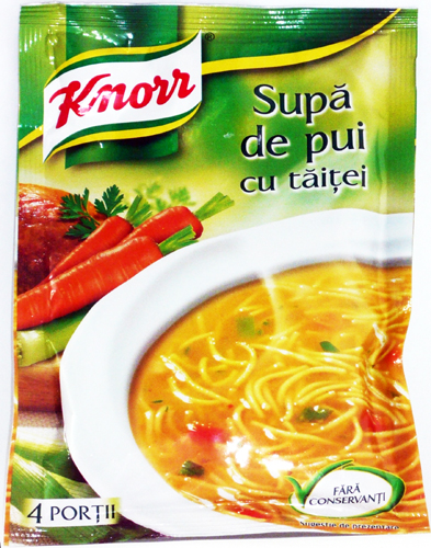 Supa de pui cu taitei Knorr
