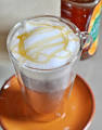 Second Cup - Honey Vanilla Tea Latte Medium Skinny With Whip