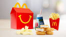 Mcdonald's Happy Meal - Hamburger, Small Fries, 1% White Milk Jug
