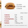 Mcdonald's - Quarter Pounder As is (Fast Food Nutrition Guide)