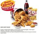 Kfc - Variety Bucket (6 Piece Without Dips)