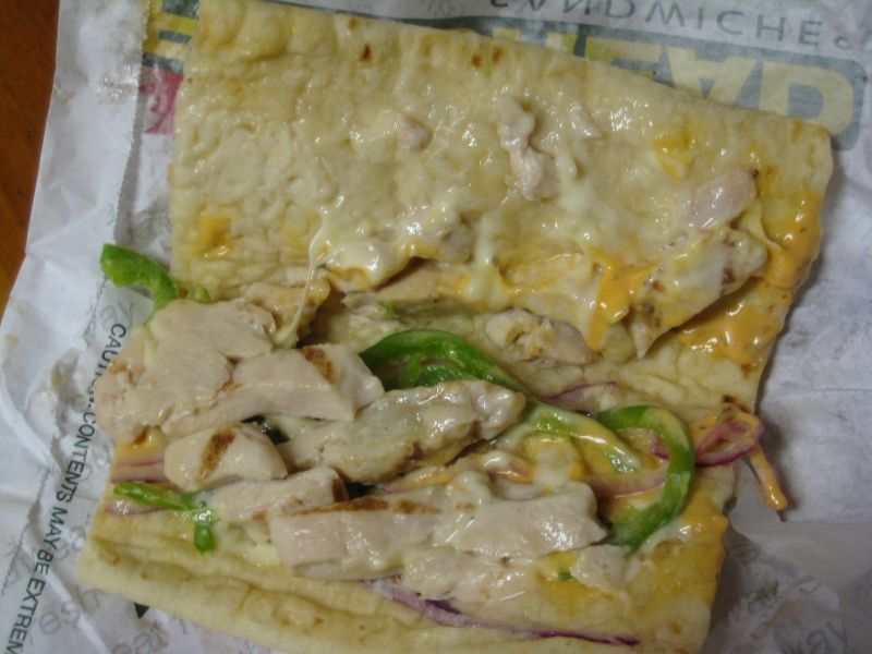 Subway - Roasted Chicken Breast on Honey Oat, With Cheddar Cheese, Hon
