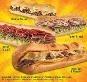 Subway 6 Inch - Roast Beef on Wheat With Am. Cheese, Pickles, Banana P