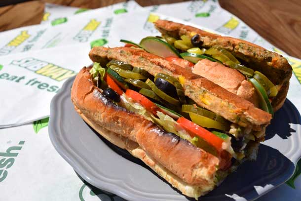 Subway - Veggie Patty on Wheat With Lettuce, Carrots, Olives, Cucumber