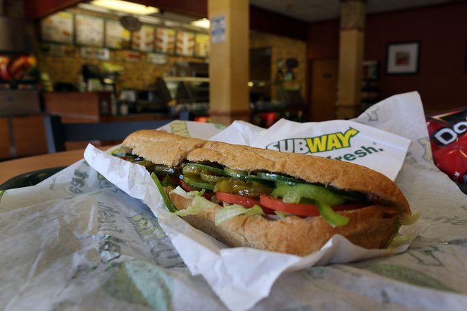 Subway - Footlong Veggie Delite on Wheat W American Cheese + Light Ma