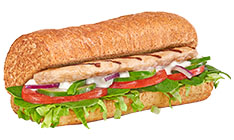 Subway Foot Long - Chicken Breast W Let, Onion, Green Peppers, Sweet 