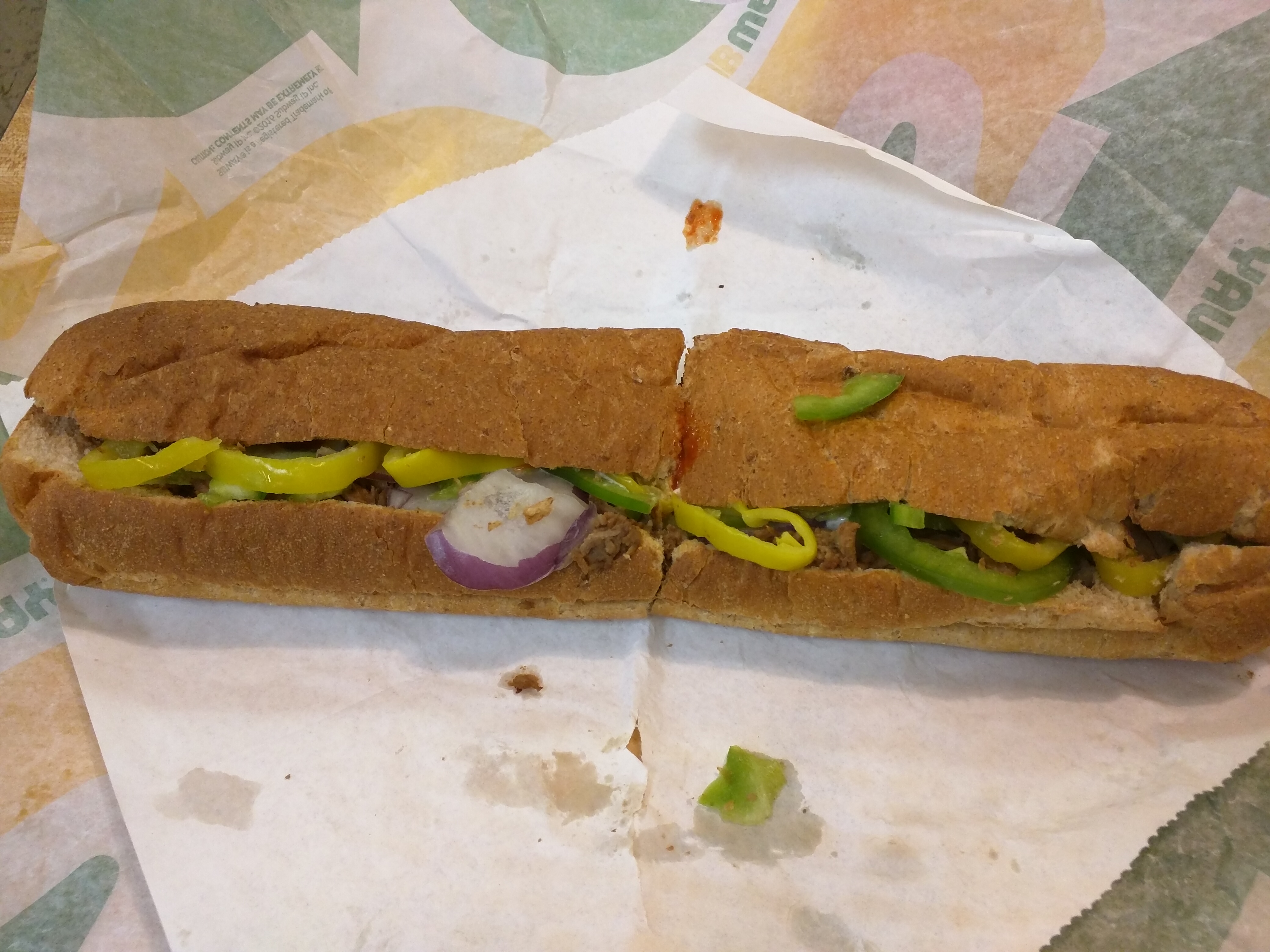 Subway - Blt - Wheat, Lettuce, Tomato, Banana Peppers, Pepper Jack Che
