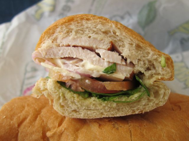 Subway - Foot Long Turkey Breast on Italian Bread W/Brown Mustard