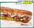 Subway - Veggie W/Pepper Jack Cheese, Honey Oat Bread, Sweet Onion Dre