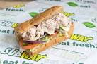 Subway - Seafood, 6in, 9 Grain Bread, Green Pepper and Cucumber