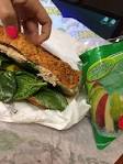 Subway Footlong Veggie Delite on Wheat - With Pepper Jack Cheese, Spin