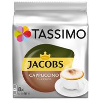 Cafea capsule Cappuccino Jacobs 2 pachetex8 capsule 260g Tassimo
