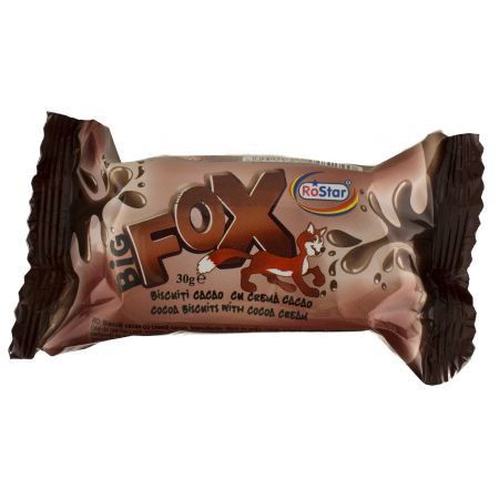 Biscuiti cacao cu crema de cacao Big Fox 30g RoStar