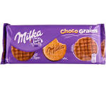 Biscuiti acoperiti cu ciocolata cu lapte Choco Grains 42g Milka