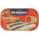 Sardine in sos de tomate 125g Delmonaco