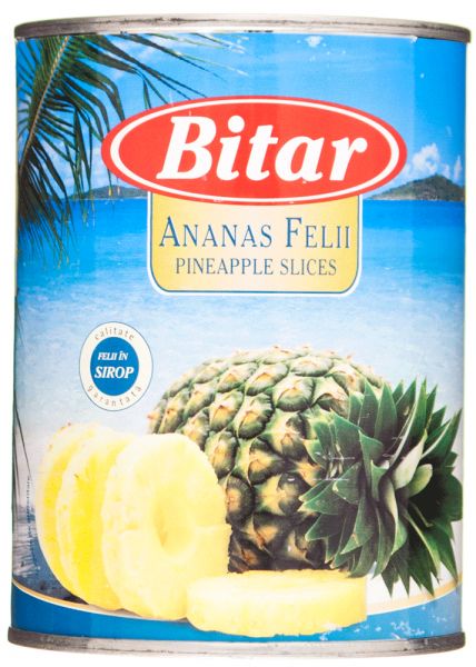 Compot de ananas bucati 565g Bitar