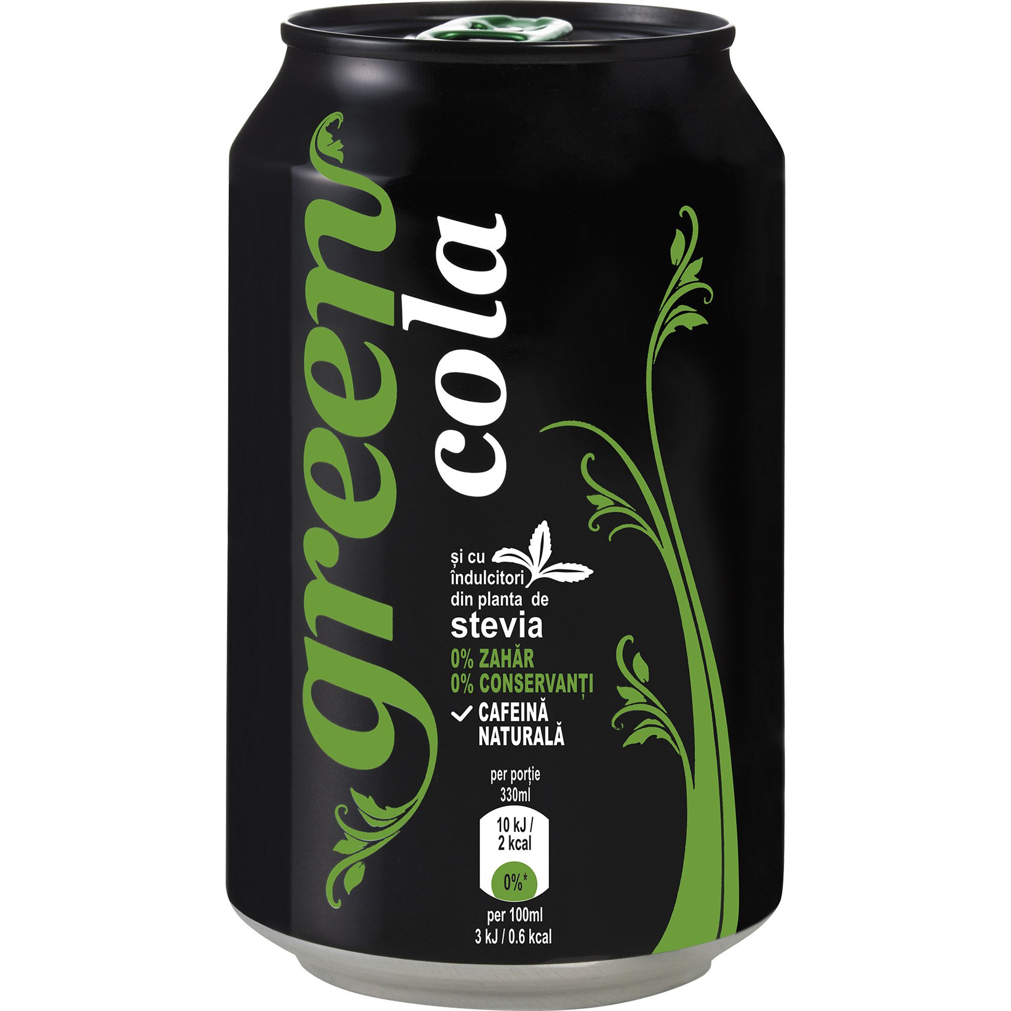 Bautura racoritoare carbogazoasa 0.33l Green Cola