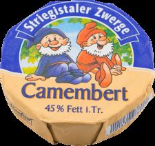 Branza Camembert Striegistaler Zwerge 125g Kaserei Champignon
