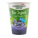 Iaurt bio cu afine 0.1% grasime 180g Andechser