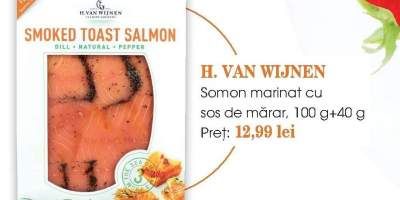 Somon marinat cu sos 100g+40g H. van Wijnen