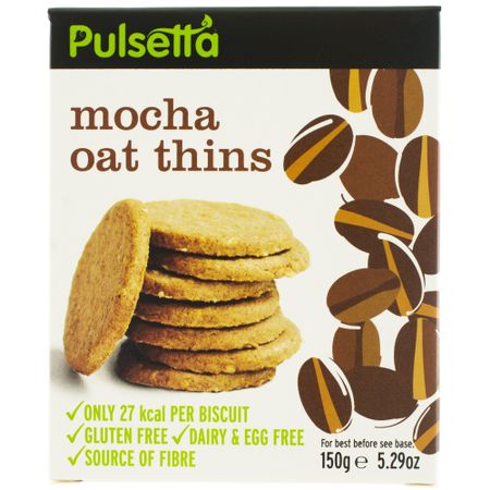 Biscuiti vegani cu cafea si fara gluten 150g Pulsetta