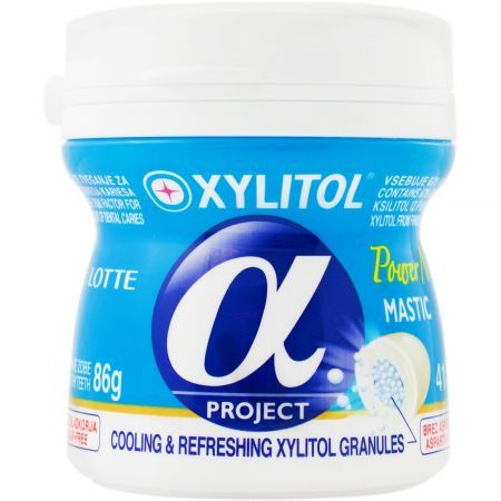 Guma cu xylitol alpha power mint 86g Lotte