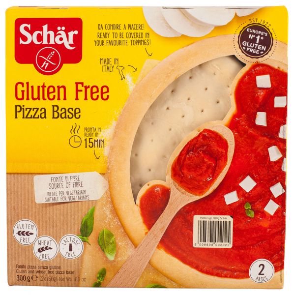 Blat pizza fara gluten 2 bucati 2x150g Schar