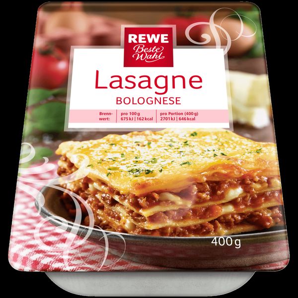 Lasagna Bolognese, Rewe