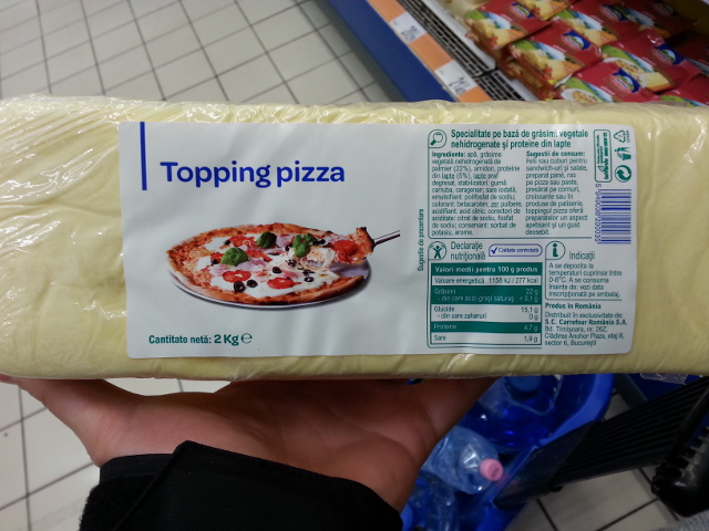 Topping pizza, Carrefour
