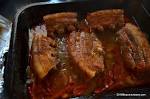 Carne de porc, proaspata, spata, intreaga, carne si grasime, gatita, fripta