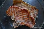 Carne de porc, proaspata, spata, colet (feliat), cu os, carne slaba (degresata), crud