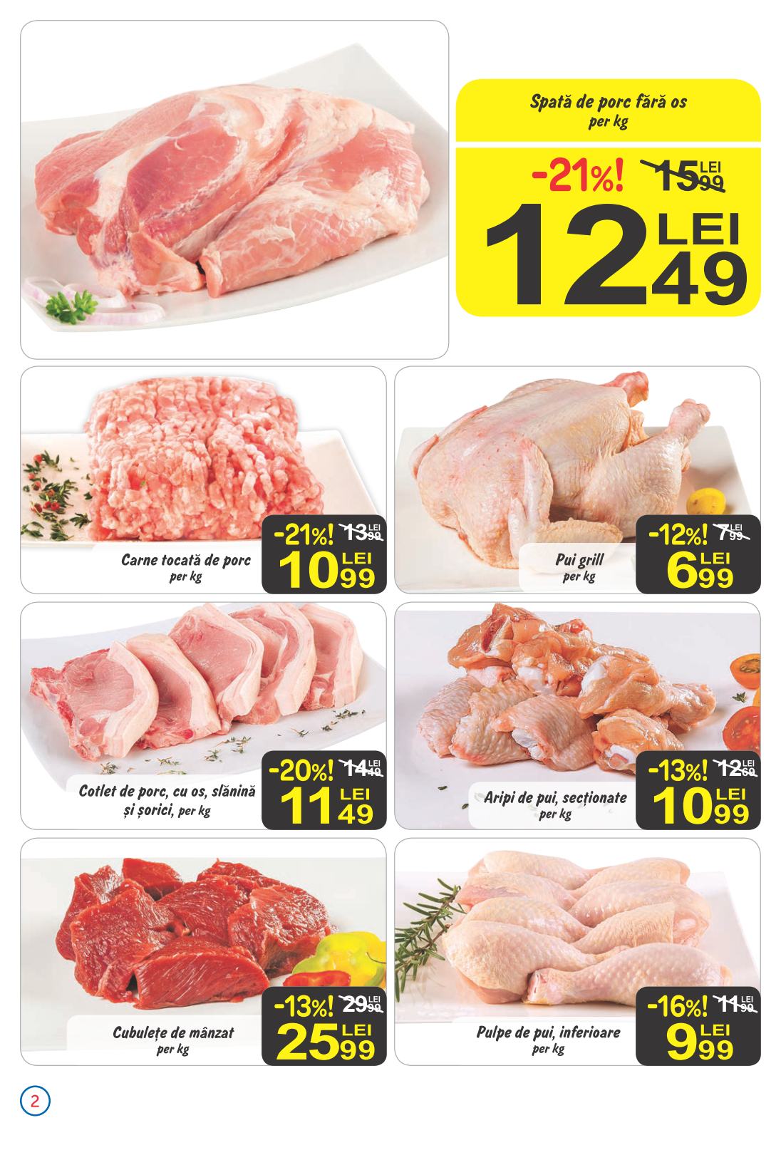 Cotlete de porc, Carrefour