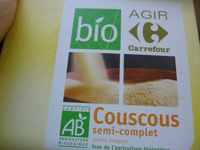 Gris de cuscus semi complet BIO, Carrefour