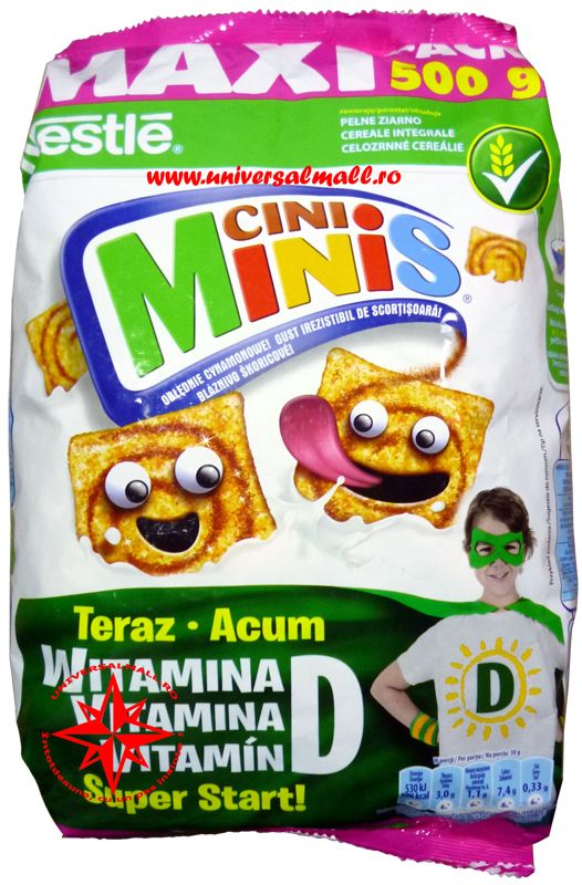 Cereale cu scortisoara Cini Minis, Nestle