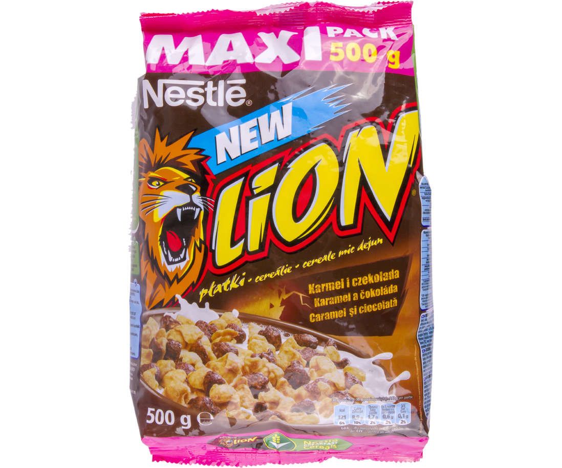 Baton de ciocolata Lion Nuci, Nestle