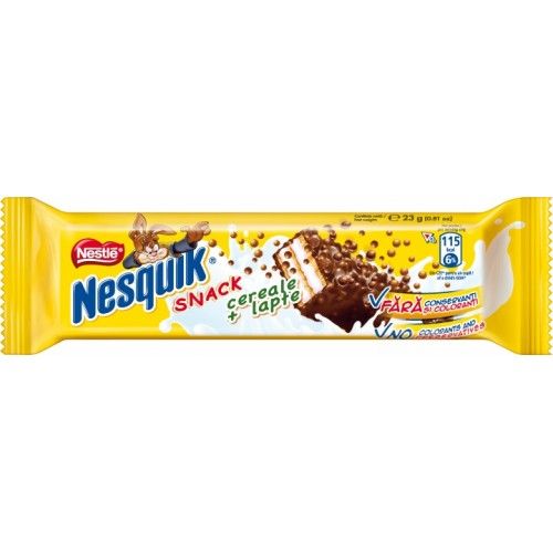 Baton cereale + lapte, Nesquik Snack