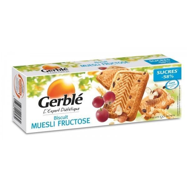 Biscuiti dietetici Musli-Fructe, cu continut redus de glucide, bogati în proteine, Gerlinea