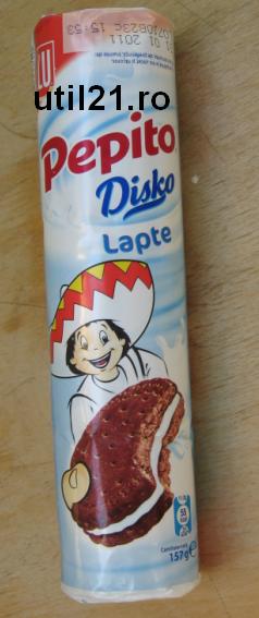 Biscuiti Pepito Disko cu lapte, LU