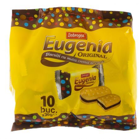 Biscuiti cu crema de cacao (tip Eugenia), Carinio
