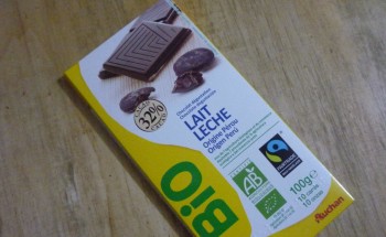 Ciocolata amaruie bio, Auchan