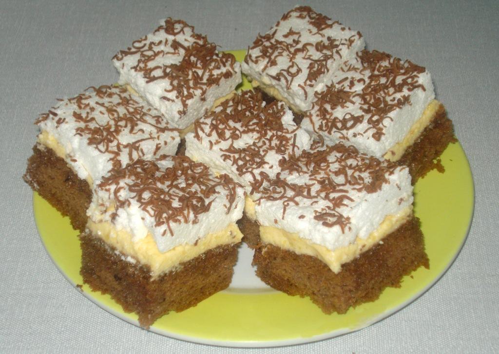 Placinta (tarta), cu crema de ciocolata, preparata obisnuita