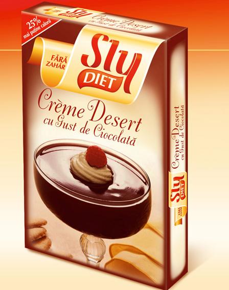 Cremă desert cu gust de ciocolată (preparată), Sly Diet