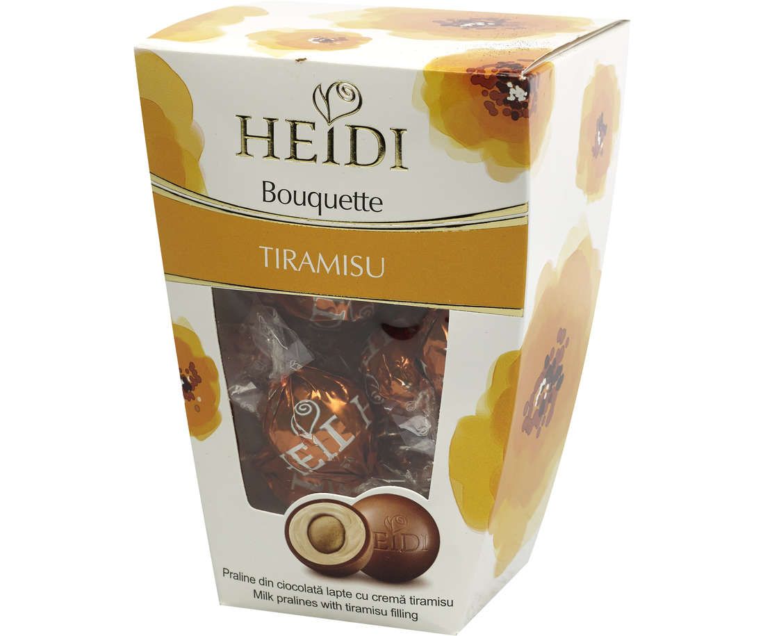 Praline fin de ciocolata amaruie cu crema portocala, Heidi